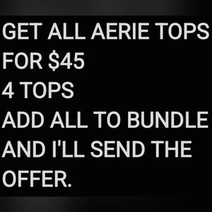 Aerie Tops Bundle - Black and White
